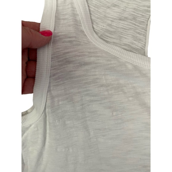 Dylan White Slub Lightweight Cotton Tie Back Tank Size Medium - Picture 6 of 11
